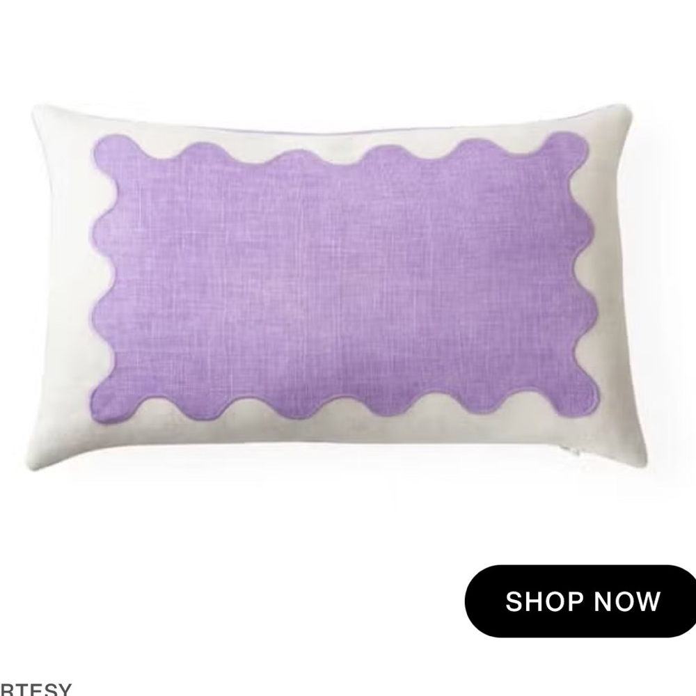 Jonathan Adler Purple Ripple pillows set of 2